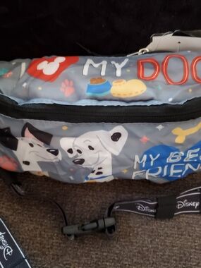 Disney Grey 'My Dog' Pattern Waist Pack